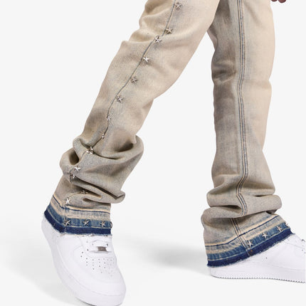 Sugarhill Dallas Stacked Jeans - Wheat Fade