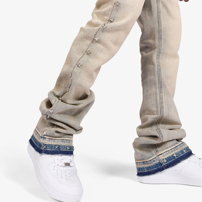 Sugarhill Dallas Stacked Jeans - Wheat Fade