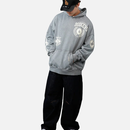 Pro Standard La Dodgers Street Team Hoodie - Washed Grey