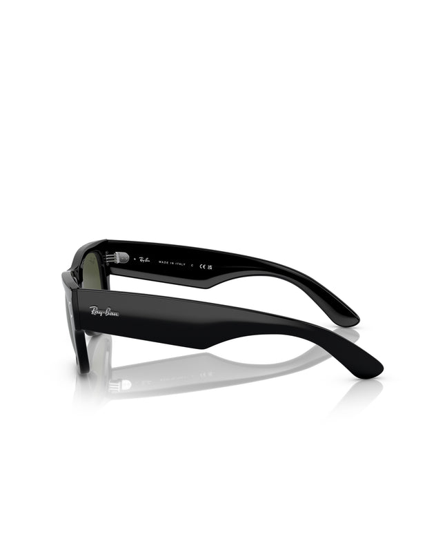 Ray Ban Mega Wayfarer Glasses - Polished Black/Green