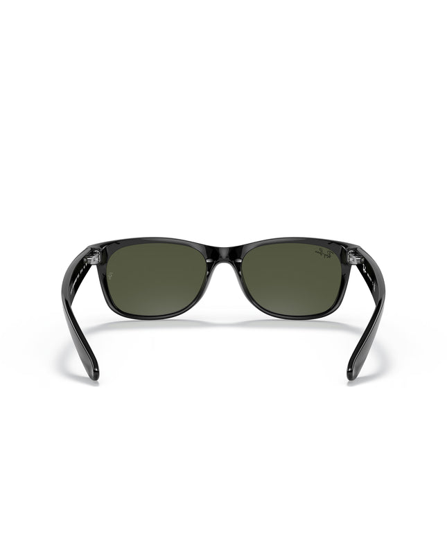 Ray Ban New Wayfarer Classic Glasses - Rubber Black/G15 Green