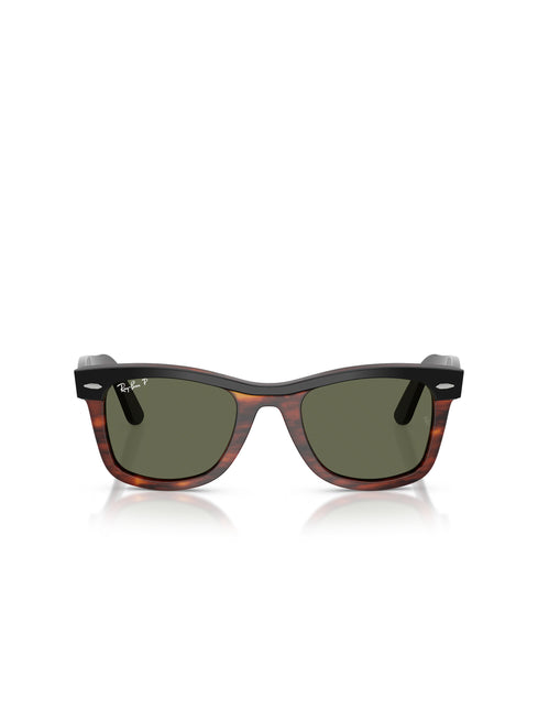 Ray-Ban Wayfarer Street Neat Sunglasses - Black on Havana/Polar Green