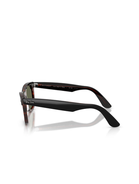 Ray-Ban Wayfarer Street Neat Sunglasses - Black on Havana/Polar Green