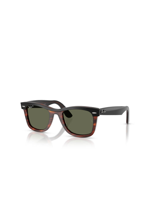 Ray-Ban Wayfarer Street Neat Sunglasses - Black on Havana/Polar Green