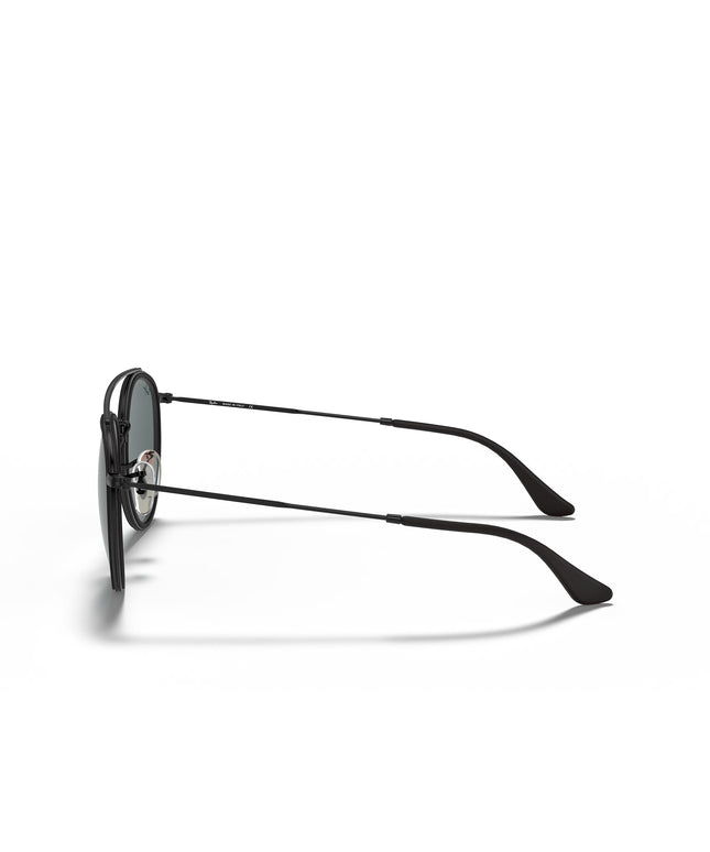 Ray Ban Round Double Bridge Glasses - Polished Black