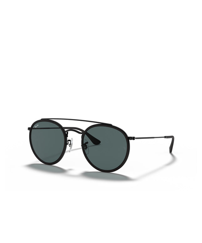 Ray Ban Round Double Bridge Glasses - Polished Black