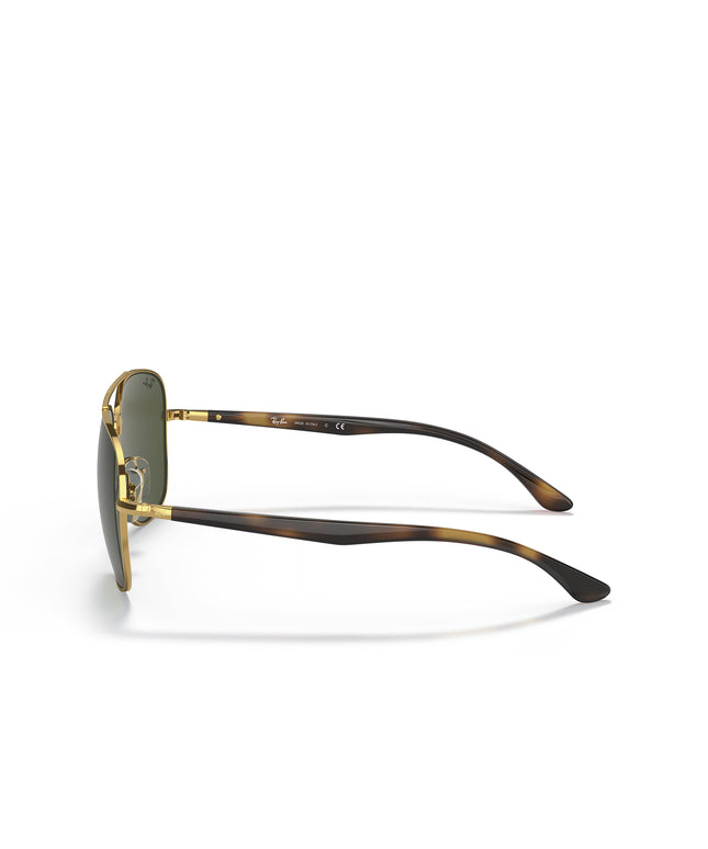 Ray Ban RB3683 - Polished Arista Gold/Green