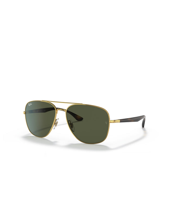 Ray Ban RB3683 - Polished Arista Gold/Green