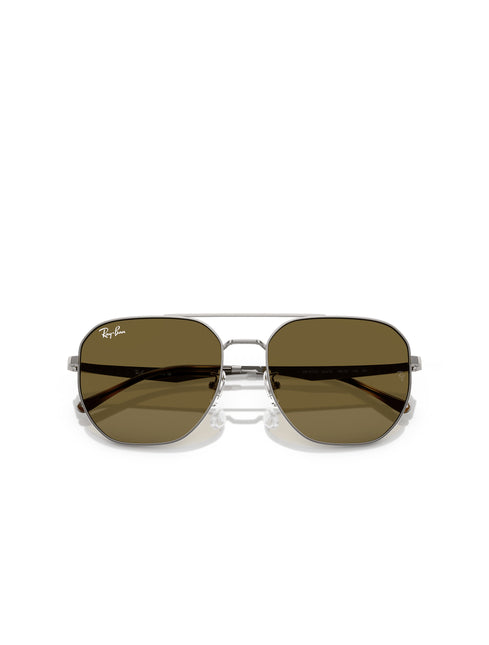 Ray-Ban 0RB3724D Sunglasses - Gunmetal/Dark Brown
