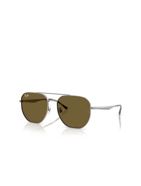Ray-Ban 0RB3724D Sunglasses - Gunmetal/Dark Brown
