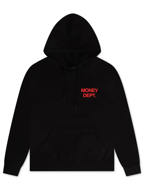 Money Dept. Los Angeles Hoodie - Black/Red