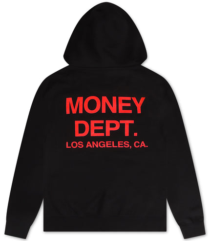 Money Dept. Los Angeles Hoodie - Black/Red