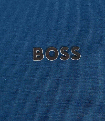 Boss Green Contrast Logo Tee - Blue