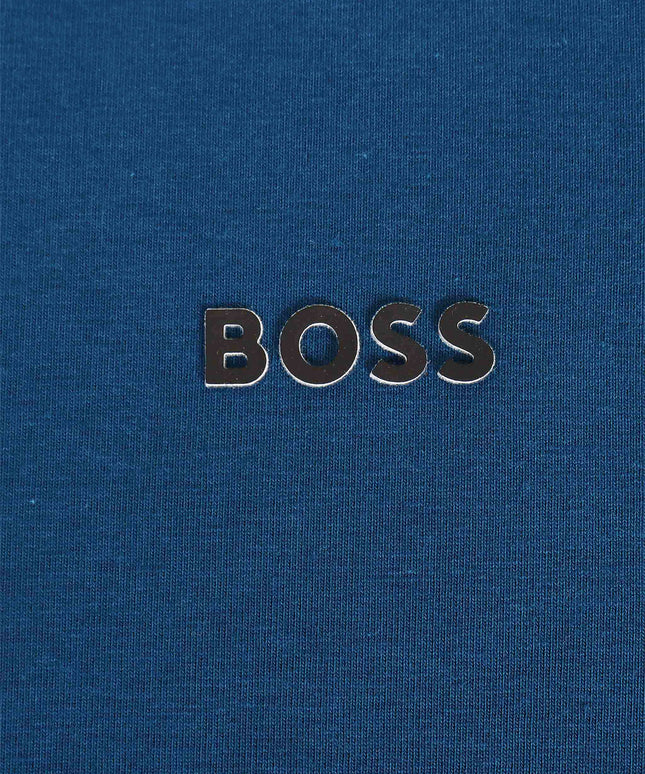 Boss Green Contrast Logo Tee - Royal Blue