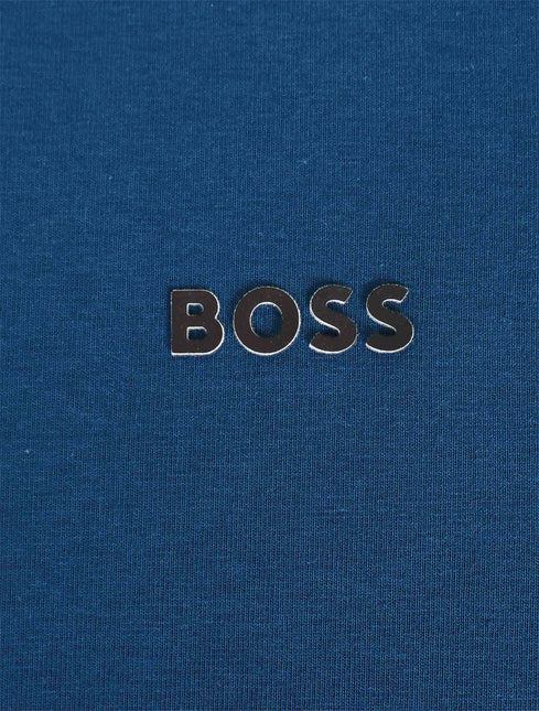 Boss Green Contrast Logo Tee - Blue