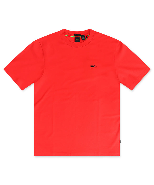 Boss Green Contrast Logo Tee - Red