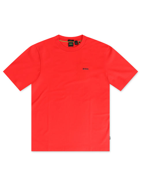 Boss Green Contrast Logo Tee - Red