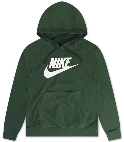 Nike Mens Sportswear Graphic Pullover Hoodie- Fir/White