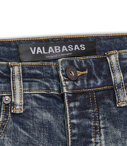 Valabasas Sigma Stacked Flare Jean - Vintage Blue