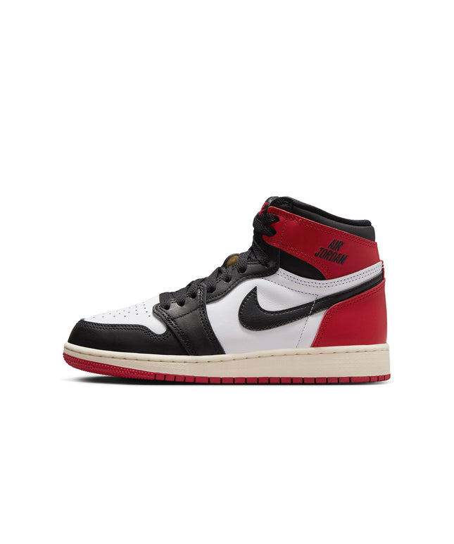 Air Jordan Big Kids 1 High OG - Puntera negra reinventada