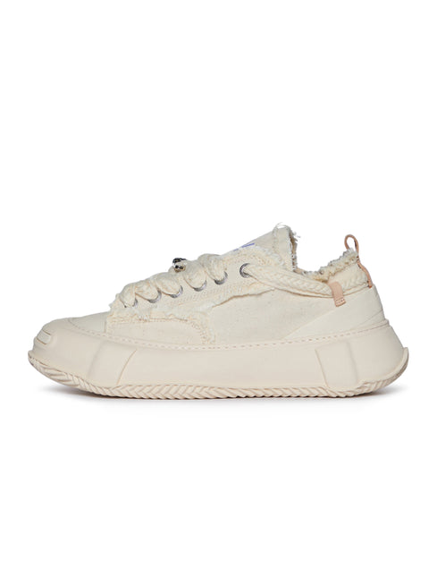 Valabasas "Vision" Low Top Shoes - Cream Leather