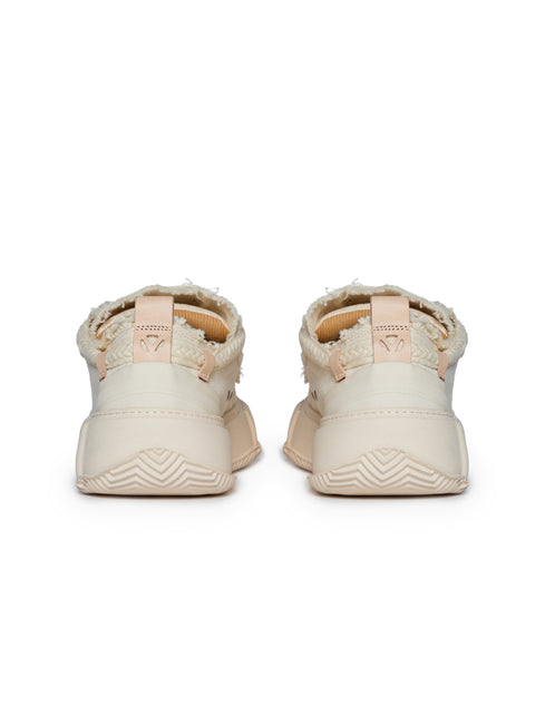 Valabasas "Vision" Low Top Shoes - Cream Leather