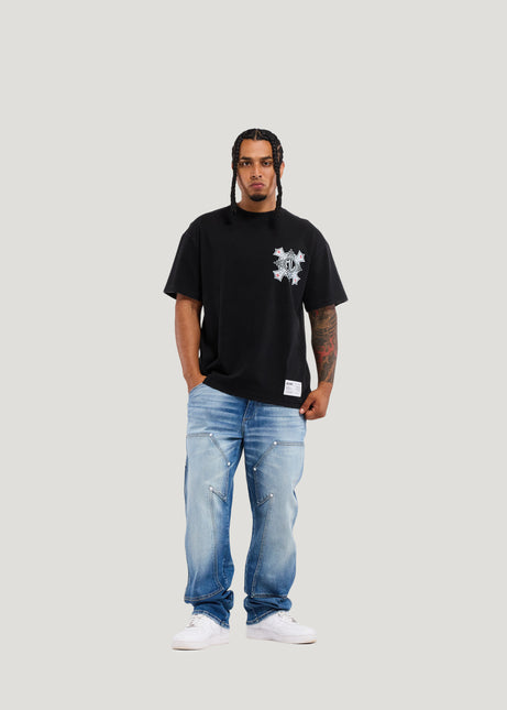 Memory Lane Cross Tee - Vintage Black