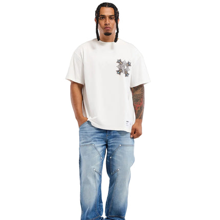 Memory Lane Cross Tee - White