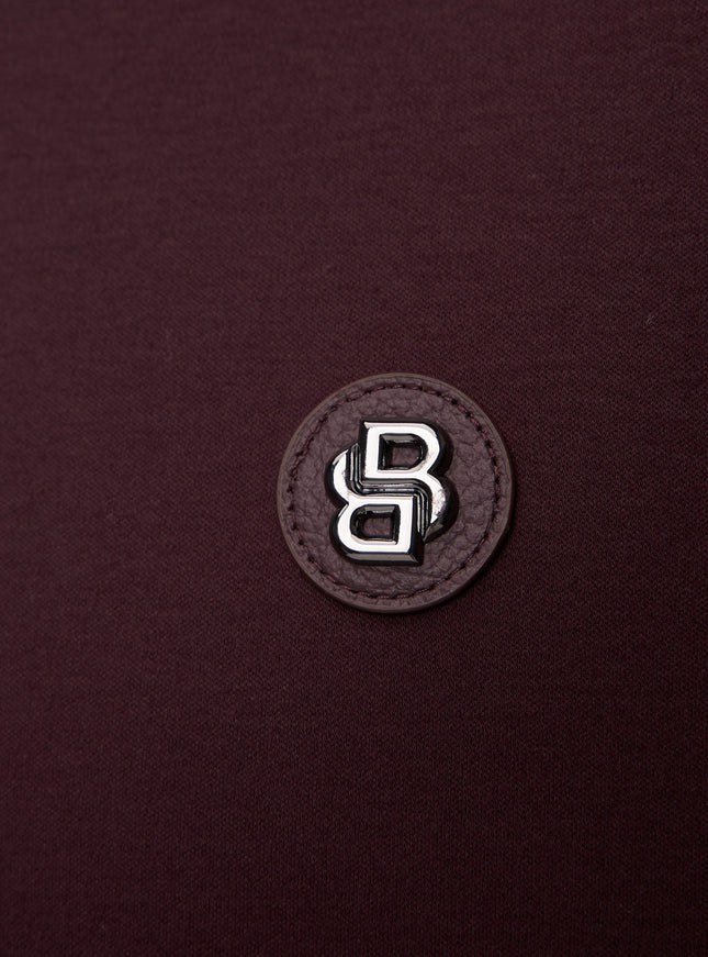 Boss Double Monogram Polo - Burgundy