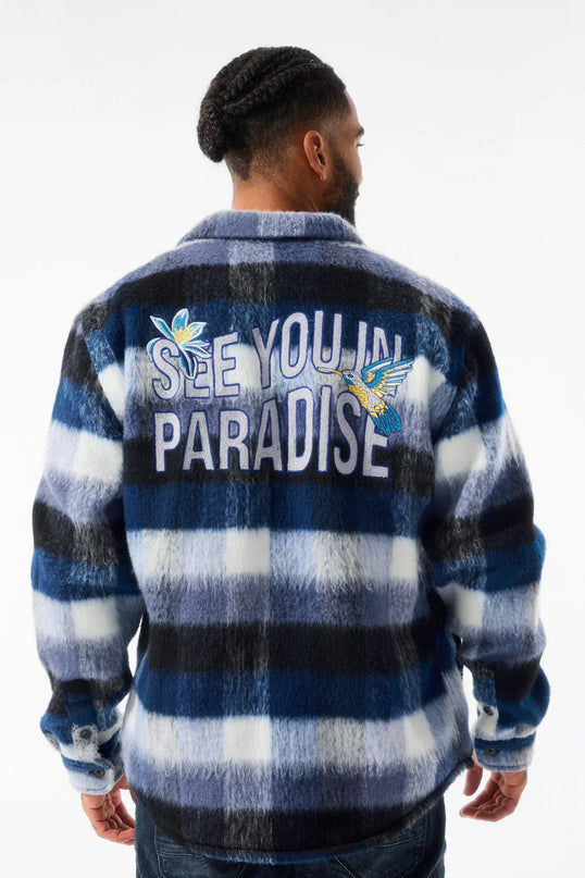 Jordan Craig See You In Paradise Sherpa Jacket - Blue