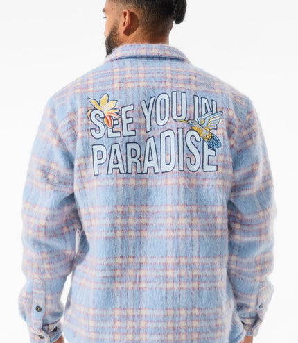 Jordan Craig See You In Paradise Sherpa Jacket - Sky Blue