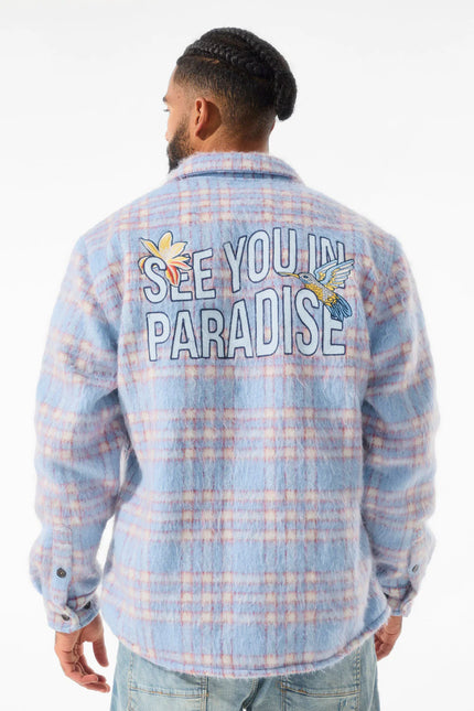 Jordan Craig See You In Paradise Sherpa Jacket - Sky Blue