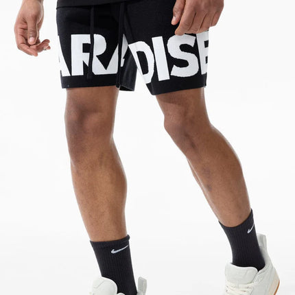 Jordan Craig Paradise Retro Knit Shorts - Black