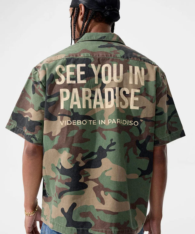 Jordan Craig Camo Camp Button Up Shirt | Denim Exchange