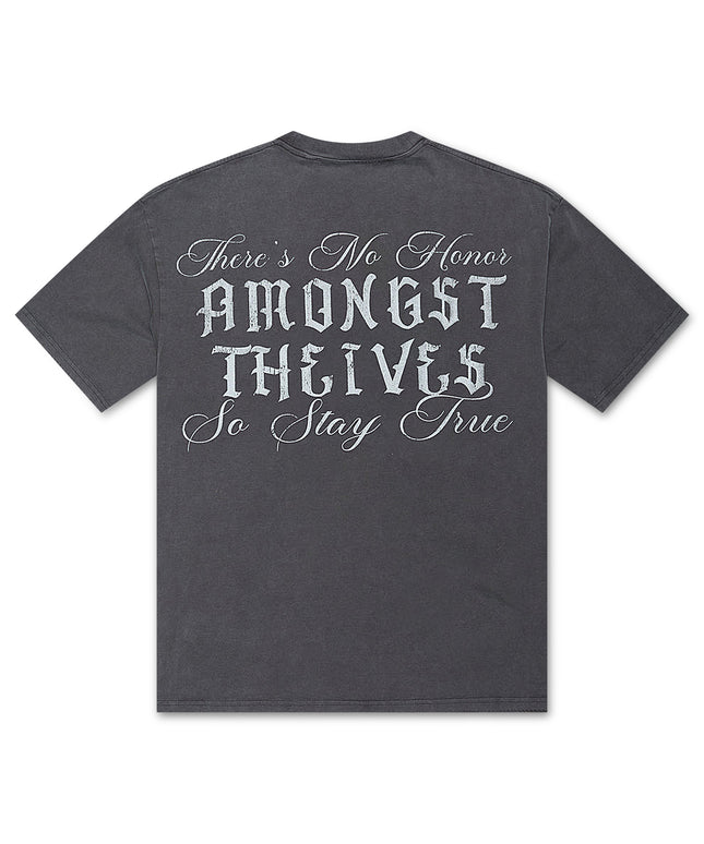 Camiseta Valabasas Stay True - Gris vintage