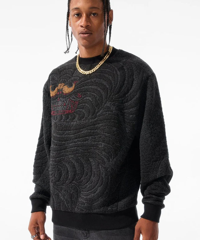 Sudadera con cuello redondo Jordan Craig Tapestry - Dragón Negro