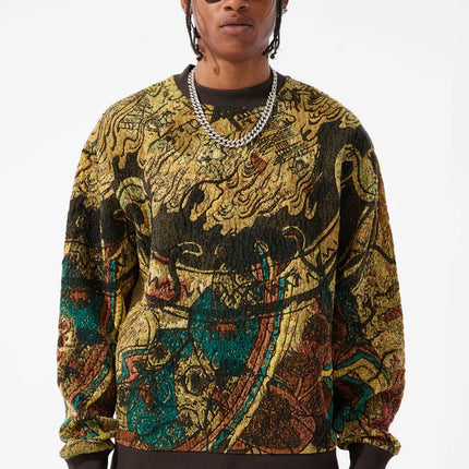 Jordan Craig Tapestry Crewneck - Catfish