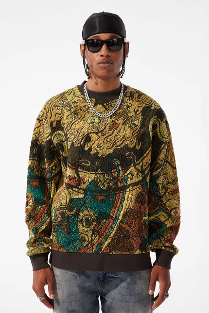 Jordan Craig Tapestry Crewneck - Catfish