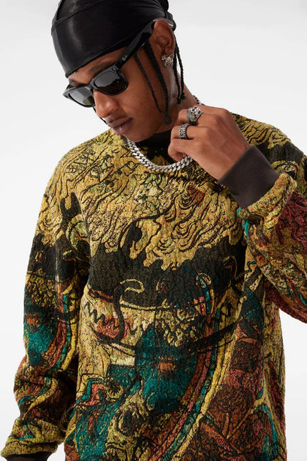 Jordan Craig Tapestry Crewneck - Catfish