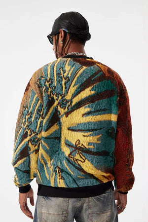 Jordan Craig Tapestry Crewneck - Gold Dragon