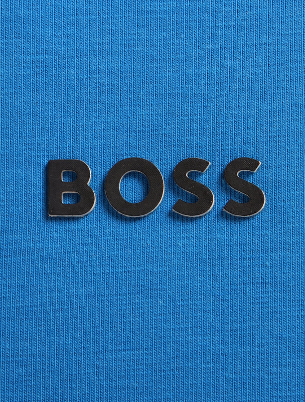 Boss Green Contrast Logo Tee - Blue