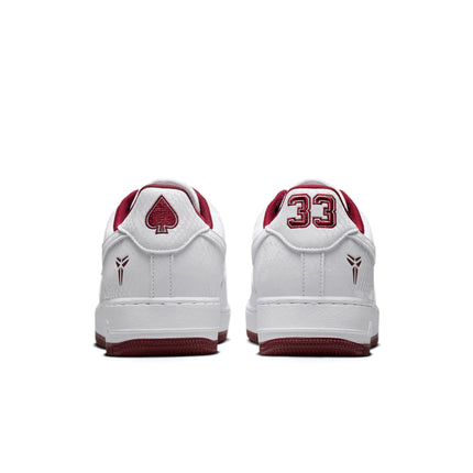 Nike Mens Kobe Air Force 1 Low - White/Team Red