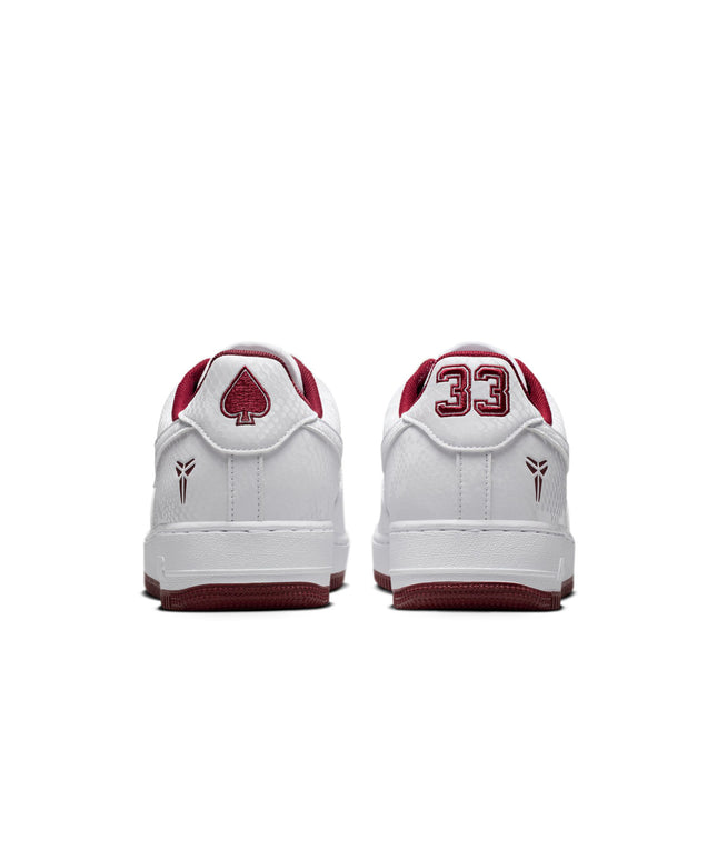 Nike Mens Kobe Air Force 1 Low - White/Team Red