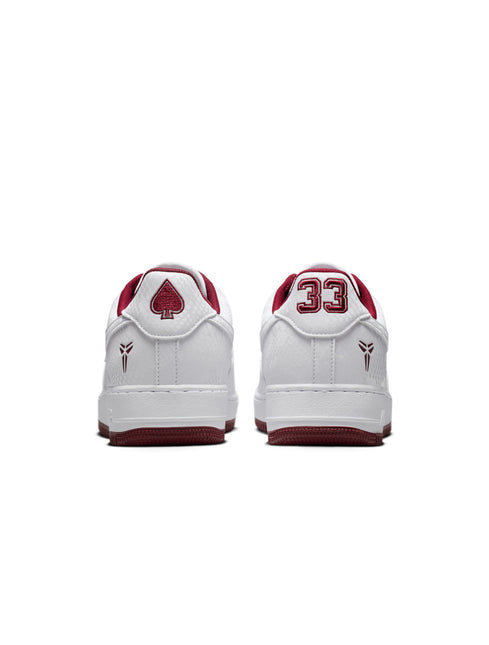 Nike Mens Kobe Air Force 1 Low - White/Team Red