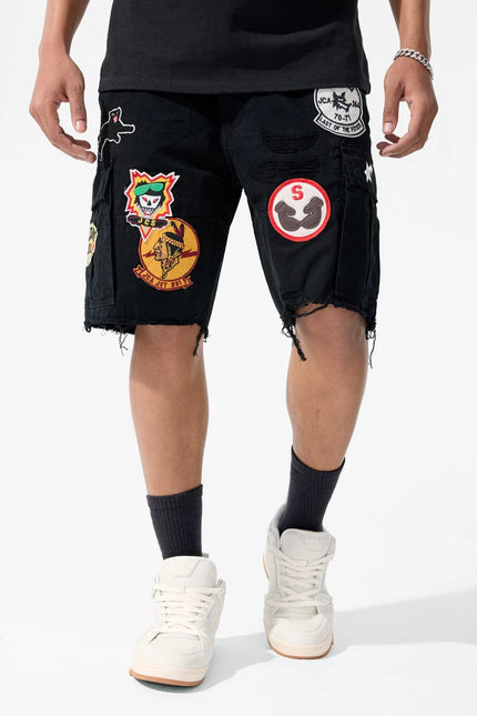 Jordan Craig War Angel Cargo Shorts - Black