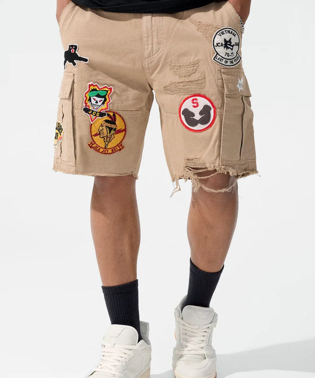 Jordan Craig War Angel Cargo Shorts - Khaki