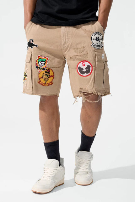 Jordan Craig War Angel Cargo Shorts - Khaki