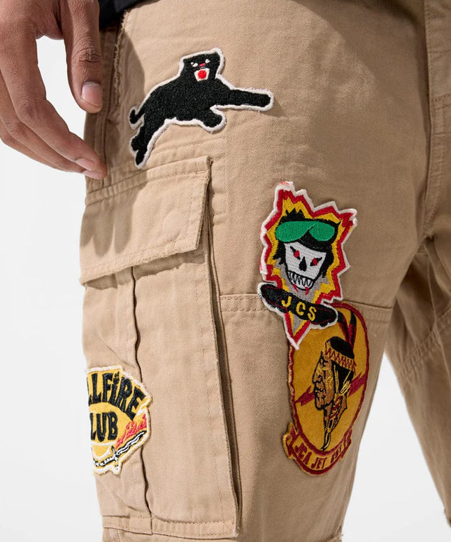 Jordan Craig War Angel Cargo Shorts - Khaki