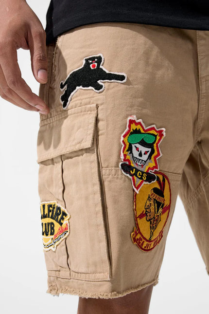 Jordan Craig War Angel Cargo Shorts - Khaki