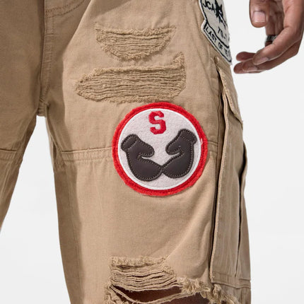 Jordan Craig War Angel Cargo Shorts - Khaki